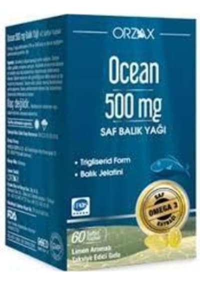 500 MG Balık Yağı 60 Kapsül Limon Aromalı