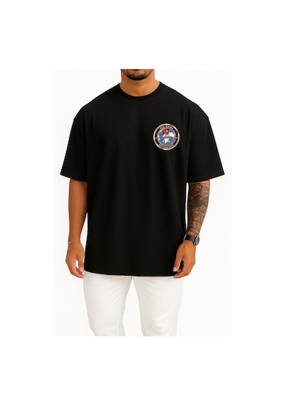Bahriyeli Collection Oversize Tcg Bafra F505 Savaş Gemisi Cep Ve Sırt Tasarımlı Unisex T-shirt Siyah Bahriyeli Collection Oversize Tcg Bafra F505 Savaş Gemisi Cep Ve Sırt Tasarımlı Unisex T-shirt Siyah