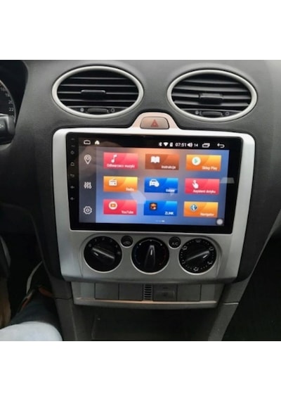 Ford Focus 2 Manuel Klima Android Multimedya Sistemi 4-64 Cadence 2005-2011 +360 Kamera 9"