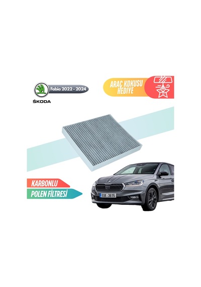 Skoda Fabıa 2022-2024 Model Karbonlu Polen Klima Filtresi
