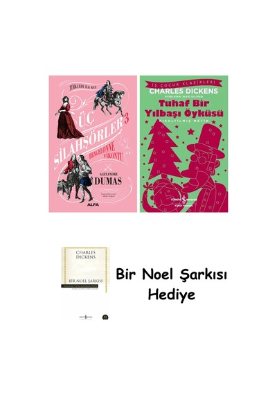 Üç Silahşörler 3 - Bragelonne Vikontu Ciltli + Tuhaf Bir Yılbaşı Öyküsü + Bir Noel Şarkısı