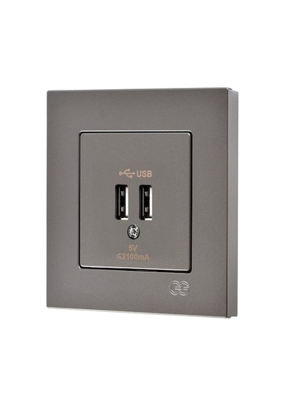 Mocha 2 Usb Çıkışlı 5v Şarj Prizi İle Modern Elektrik Çözümü
