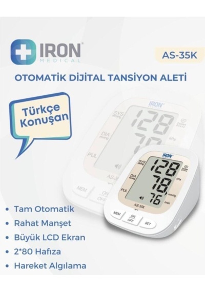 Sarhemen Iron As-35k Türkçe Konuşan Dijital Tansiyon Aleti