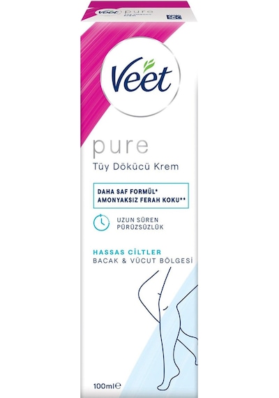 Veet Pure Tüy Dökücü Krem Hassas Ciltler 100 Ml