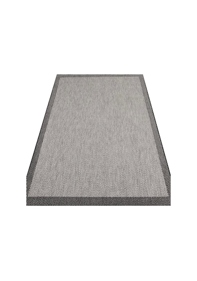 Eko Halı Mono Mno 02 Dark Grey Kaymaz Tabanlı Kilim