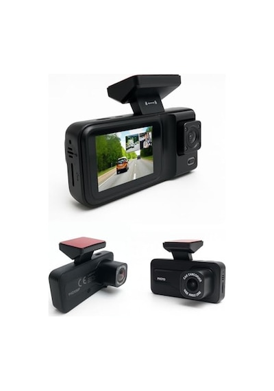 A98 Balckbox Dvr Wifi Full Hd 1080p 3 Kameralı Araç İçi Güvenlik Kamerası + Park Modu Kablosu Ön-arka-iç Kayıt, Dashcam