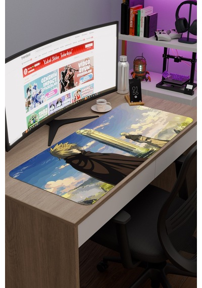 Vinland Saga Anime V1 - 90x40 Xxl Gaming Kauçuk Kaymaz Taban Mouse Pad Fare Altlığı