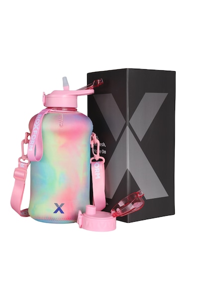 Roxform 2200 Ml Renkli Pembe Premium Suluk Matara Bpa & Bps İçermez, Kılıflı Ve Sızdırmaz Pembe, Renkli Kılıf