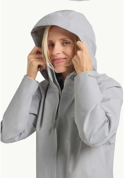 Jack Wolfskin Jack Wolfskın Traıltıme 2l Jkt W Kadın Cool Grey Outdoor Ceketi A63902-6709 Gri