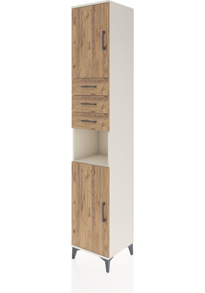 Hyperion Dolap 4 Raflı 3 Çekmeceli 2 Kapaklı 44x44x243 Aytaşı-çam Aytası