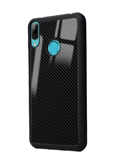 Huawei Y6 2019 Carbon Tasarımlı Glossy Telefon Kılıfı Çok Renkli