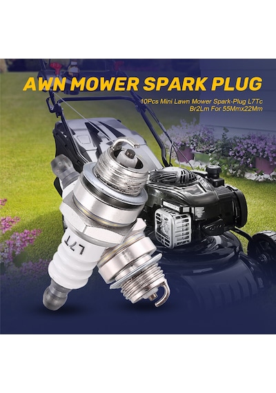 Xiaaokeji 10 Adet Mini Çim Biçme Makinesi Buji L7tc Br2lm 55mmx22mm