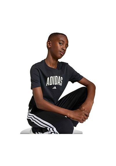 Adidas J Colleg T Çocuk Günlük Tişört Ke1348 Siyah Siyah
