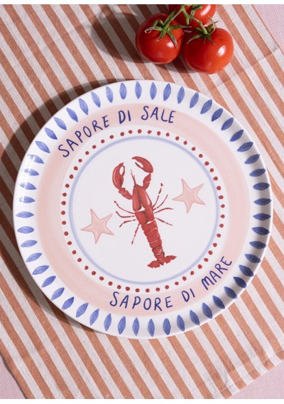 The Mia Italian Summer Servis Tabağı 31 Cm Çok Renkli