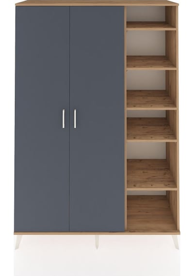 Hyperion Dolap 7 Raflı 2 Kapaklı Tek Askılı 132x44x195 Çam-antrasit/antrasit Antrasıt/antrasıt Hyperion Dolap 7 Raflı 2 Kapaklı Tek Askılı 132x44x195 Çam-antrasit/antrasit Antrasıt/antrasıt