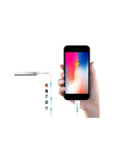 Apple Uyumlu iPhone iPad Lightning Usb Şarj Ve Data Kablosu - 3 Metre Beyaz Standart