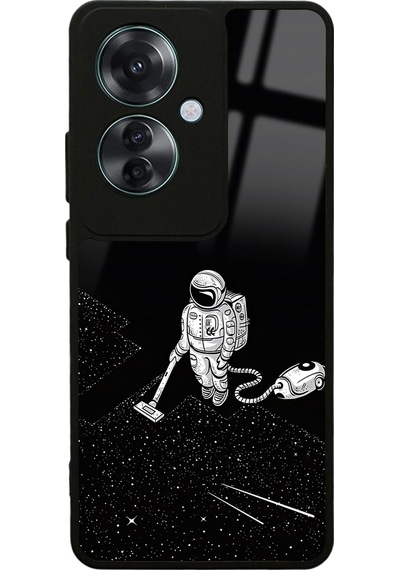 Oppo Reno 11f 5g Astronot Tatiana Tasarımlı Glossy Telefon Kılıfı Çok Renkli