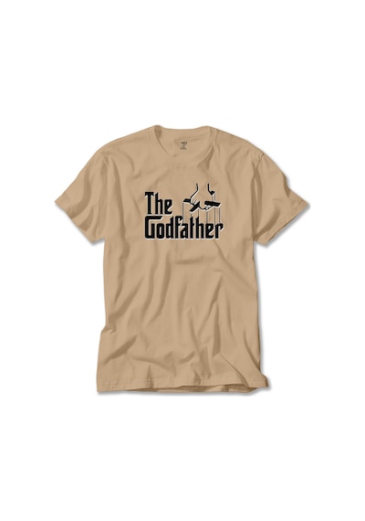 The Godfather Black Text Lacivert Tişört