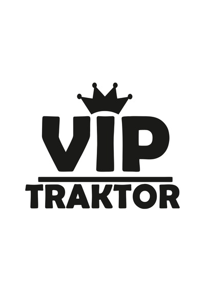 Vip Traktör Sticker 40x29 Cm