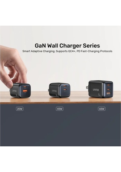 Unitek Zeno 20w Çift Portlu Gan Şarj Cihazı P1128abk01-eu Rrc9unı0010