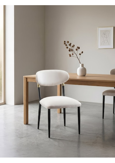 Elegance Metal Mutfak Sandalyesi Beyaz