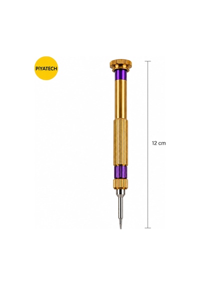 Profesyonel 0.8 Mm Pentalobe Yıldız Hassas Telefon Tamir Tornavidası Metal Kaymaz Sap 12 Cm