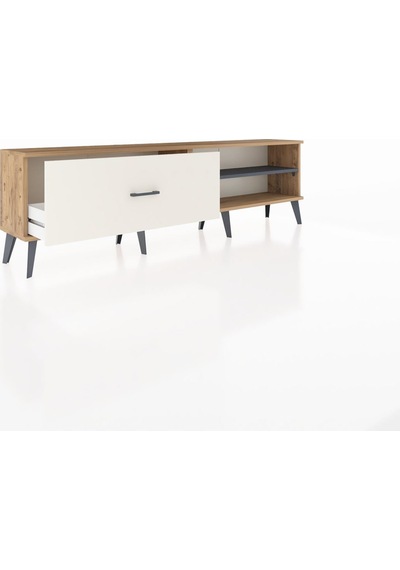 Arges Tv Ünitesi Tek Raflı Tek Çekmeceli 176x30x51 Çam-antrasit/aytaşı Antrasıt/aytası Arges Tv Ünitesi Tek Raflı Tek Çekmeceli 176x30x51 Çam-antrasit/aytaşı Antrasıt/aytası