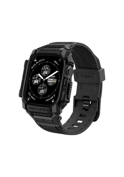 Spigen Watch 46mm Seri 11/10 İle Uyumlu Kılıf Kordon Rugged Armor Pro Üst Düzey Koruma Siyah Kayış - Acs08604 Spigen Tr Garantili Sku: Zeus8690010071774