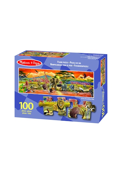 Melissa And Doug Dev Yer Yapbozu - Safari (100 Parça)