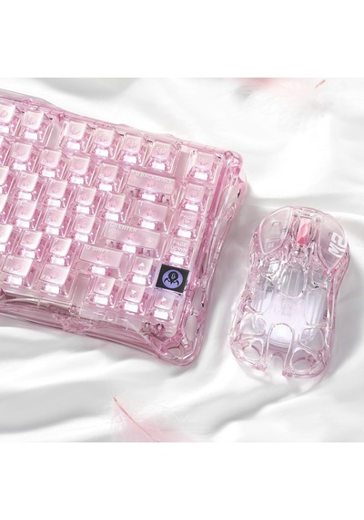 Gravastar Mercury K1 Lite Rgb Işıklı Kablosuz Mekanik Gaming Klavye, İngilizce Q, Crystal Rose