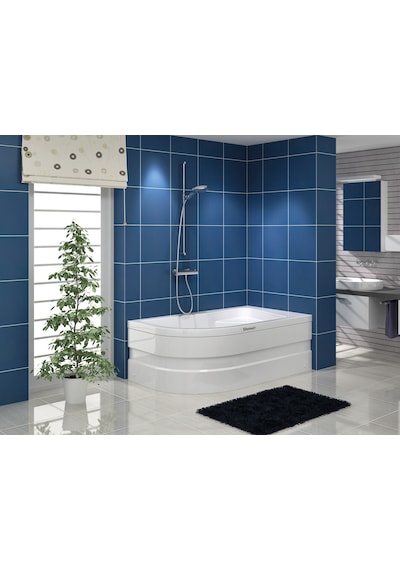 Shower 90X140 Ferısya Asimetrik Oval Mini Küvet