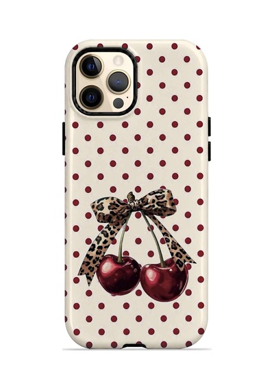 Velvoria Valestra Wild Cherry Bow Apple iPhone Uyumlu 12 Pro Max Magsafe Koruma Kılıfı Valestra Magline - Wild Cherry Bow