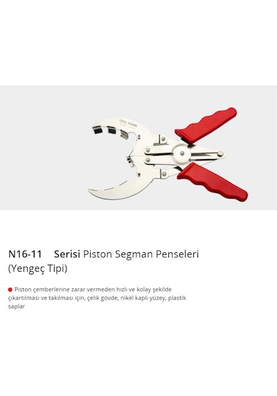 Ceta Form N16-1110 Piston Segman Pensesi 215 MM yengeç Tipi