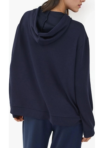 Hiccup Modal Touch Fermuarlı Kapşonlu Sweatshirt Lacivert