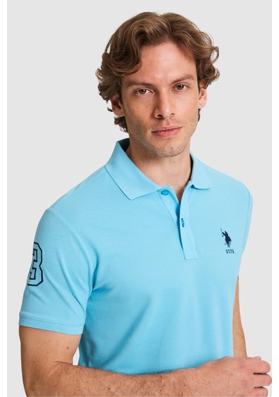 U.s. Polo Assn. Erkek Aqua Tişört Basic 50326920-vr007
