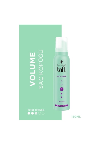 Taft True Volume Esnek Hacim Veren Ekstra Güçlü Saç Köpüğü 150 ML