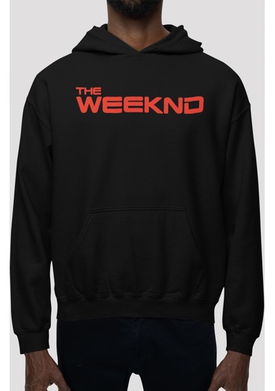 Sevbano The Weeknd After Hours Rapper Şarkıcı Sırt Baskılı Unisex Oversiz Siyah