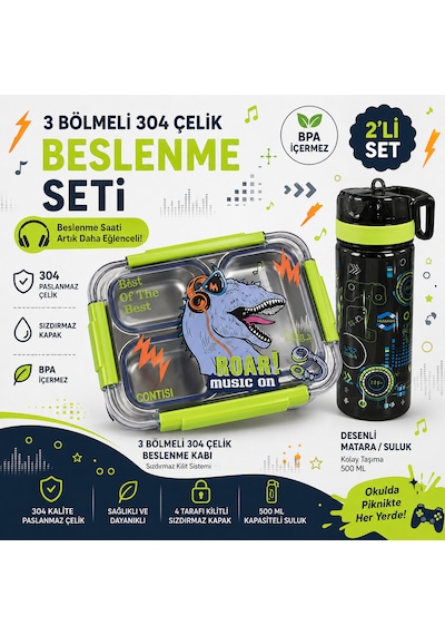 Muzeko Su Mataralı 3 Bölmeli Paslanmaz Çelik Yemek Kabı Sızdırmaz Kapaklı, Suluklu Taşınabilir Beslenme Kabı Mavi 2086 800+600ml Açık Yeşil Muzeko Su Mataralı 3 Bölmeli Paslanmaz Çelik Yemek Kabı Sızdırmaz Kapaklı, Suluklu Taşınabilir Beslenme Kabı Mavi 2086 800+600ml Açık Yeşil