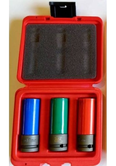 1-2" Darbeli Lokma Seti 17.19.21 Mm Plastik Kaplı
