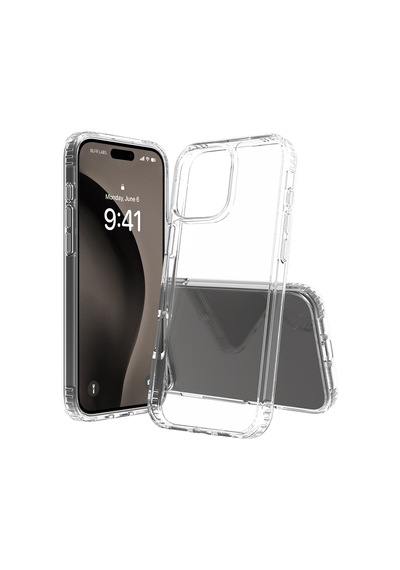 Buff Apple Uyumlu iPhone 16 Pro Max - Kılıf + Ekran Koruyucu + Lens Koruyucu Şeffaf