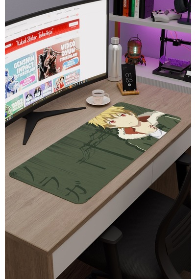 Noragami Kaymaz Dikişli Kauçuk Oyuncu Mousepad V5 - 70x30 Xl Gaming Mouse Pad Fare Altlığı
