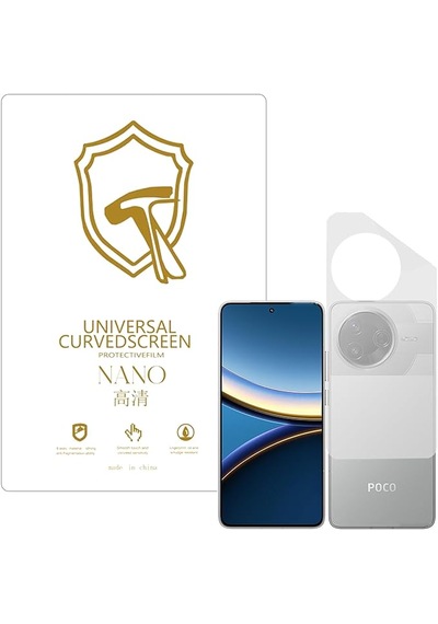 Xiaomi Poco F7 Pro Uyumlu Full Tpu Nano Arka Ekran Koruma Ekm102