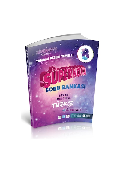 Artı Zeka Yayınları 8. Sınıf Lgs Türkçe Süpernova Yeni Nesil Soru