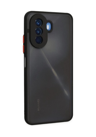 Huawei Nova Y70 Uyumlu Kılıf Montreal Silikon Kapak - Siyah