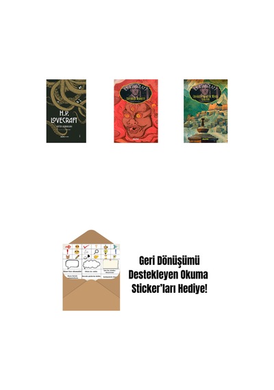 H.p. Lovecraft - Bütün Romanları Ciltli + Dunwich Dehşeti + Charles Dexter Ward Vakası + Okuma Sticker'ları