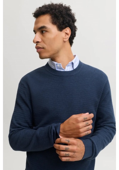 Jack & Jones Jjriley Erkek Kazak Mavi