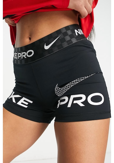 Nike Dri Fit Training Pro Graphic 3" Womens Shorts Kadın Tayt Şort Siyah