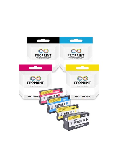 Proprint 953Xl Yüksek Kapasite Uyumlu Kartuş Seti Cmyk-7720-7730