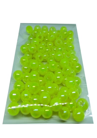 Janjan Sarı Boncuk 8 Mm Dip Yemi Geniş Delik