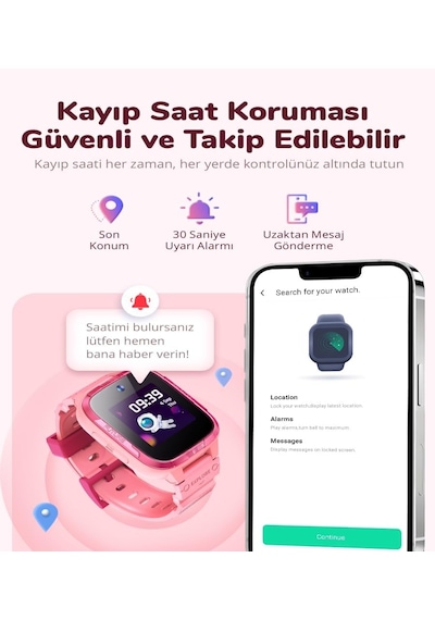 360 E3 Pro Akıllı Çocuk Saati Mavi Yok